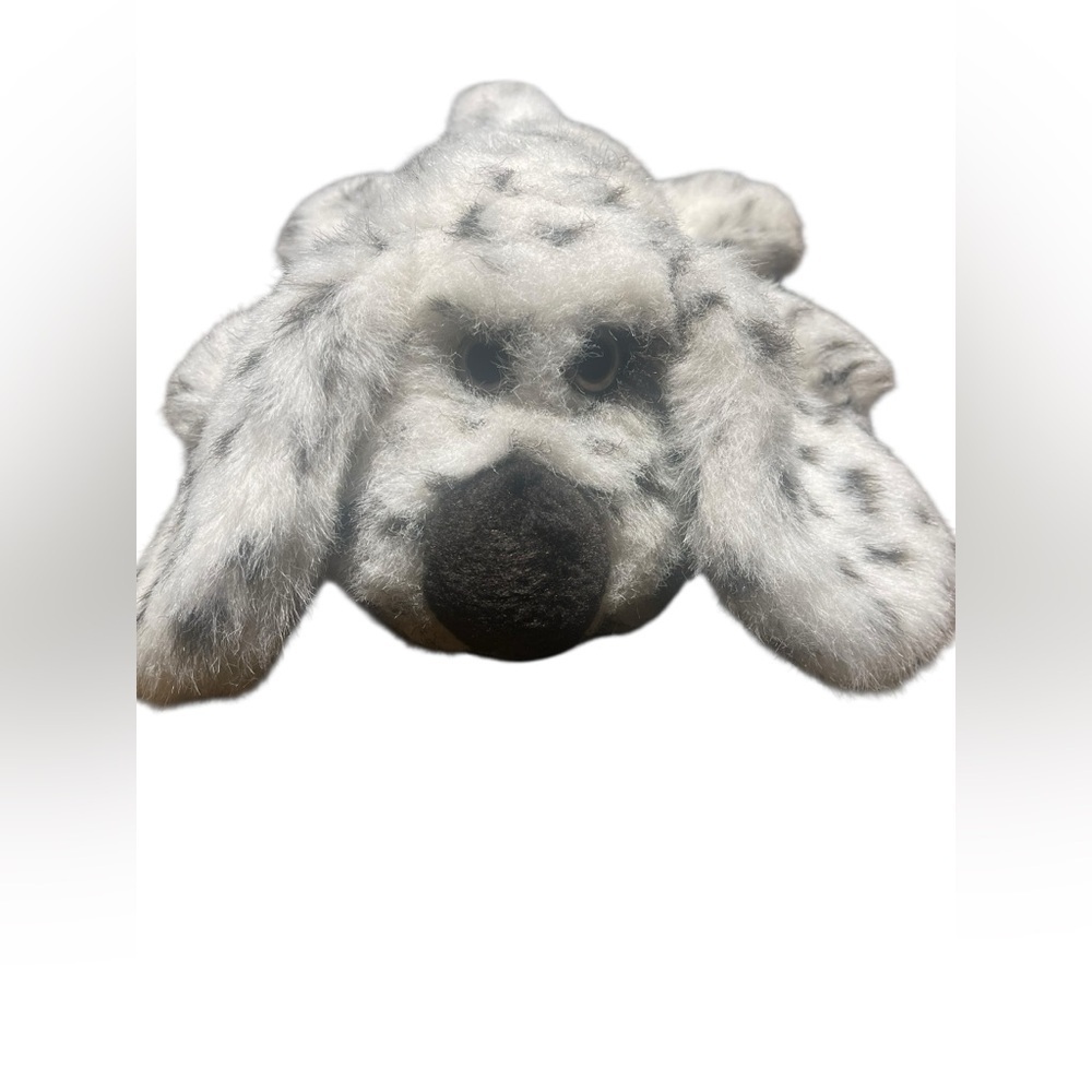 Vintage Spotted Dog Plush Stuffed Animal 15-16” Realistic Floppy Puppy – No Tag